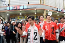 김문수 진주 유세 “우주항공산업 세계 1등으로”