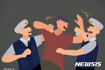'격투기' 같았다…경찰관 넘어뜨리고 얼굴 발로 '퍽', 실형