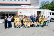금산군 군북면적십자봉사회, 취약계층 대상 이불 세탁 봉사활동 전개