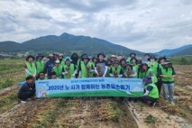 전북자치도 노사 공동 농촌일손돕기 구슬땀 흘려