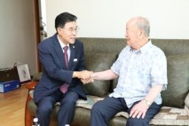 이응우 계룡시장, 6·25 참전용사 가정방문 위문