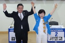 민주 김병기·서영교 원대 후보 토론회…"내란 종식" 한목소리(종합)