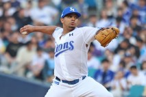 삼성 새 외인 가라비토, KBO 데뷔전서 5이닝 무사사구 무실점