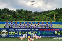 안양시유소년야구단, 횡성한우리배 전국유소년야구대회 우승