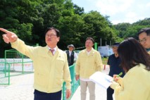 김대권 수성구청장, 취임 3주년 맞아 수해 취약지역 현장 점검