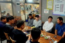 '취임 3주년' 이재영 증평군수, 현장 근로자 조찬 간담회
