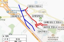 서초구, '내곡지구 외 도로 건설공사' 6개 구간 부분개통