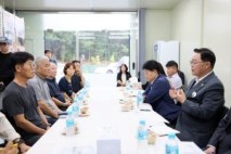 강수현 양주시장, 관내 수출 전문기업 방문