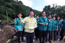 국힘 지도부, 가평 수해 현장 긴급 방문