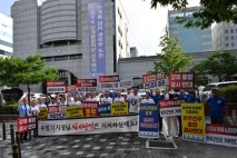 완주군의회, 전주서 완주·전주 통합 반대 출근길 캠페인 벌여
