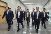 정청래 대표와 민주당 지도부, 이틀째 경주 APEC 준비 현장 점검