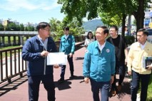 구인모 거창군수, 무더위 속 주요 사업장 점검