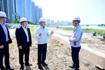 인천시장, 송도 워터프런트 현장점검 실시