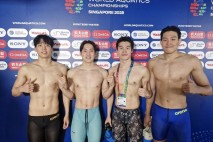 한국 남자 혼계영 400m서 세계선수권 첫 결승 진출…예선서 8위