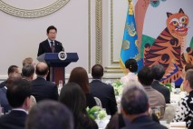 주한외교단 만찬…李 