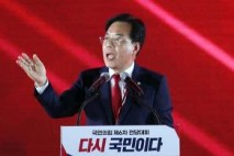 제6차 전당대회 인사말하는 송언석 국민의 힘 비대위원장 [포토오늘]
