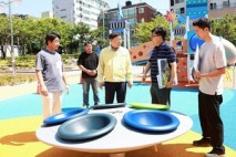 김종훈 울산 동구청장, 방어동 꽃나루공원 시설 점검