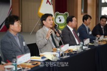 김진태 도지사와 철원주민 진담회 성황