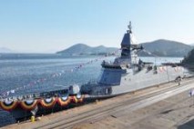 SK오션플랜트, 해군 최신 호위함 ‘전남함’ 진수식 개최