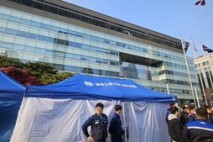 한국GM노조, 산업은행 본사 앞 천막 설치 “2대 주주 역할 하라” [더게이트 현장]