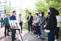 박천동 울산 북구청장, 호계중 통학로 민원 현장 소통